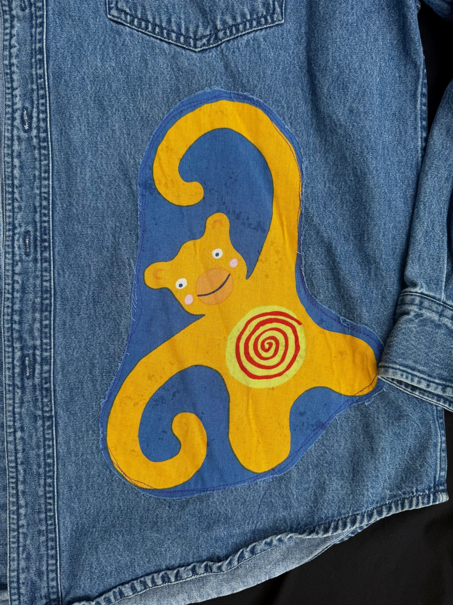 Billy strings patched jean button up