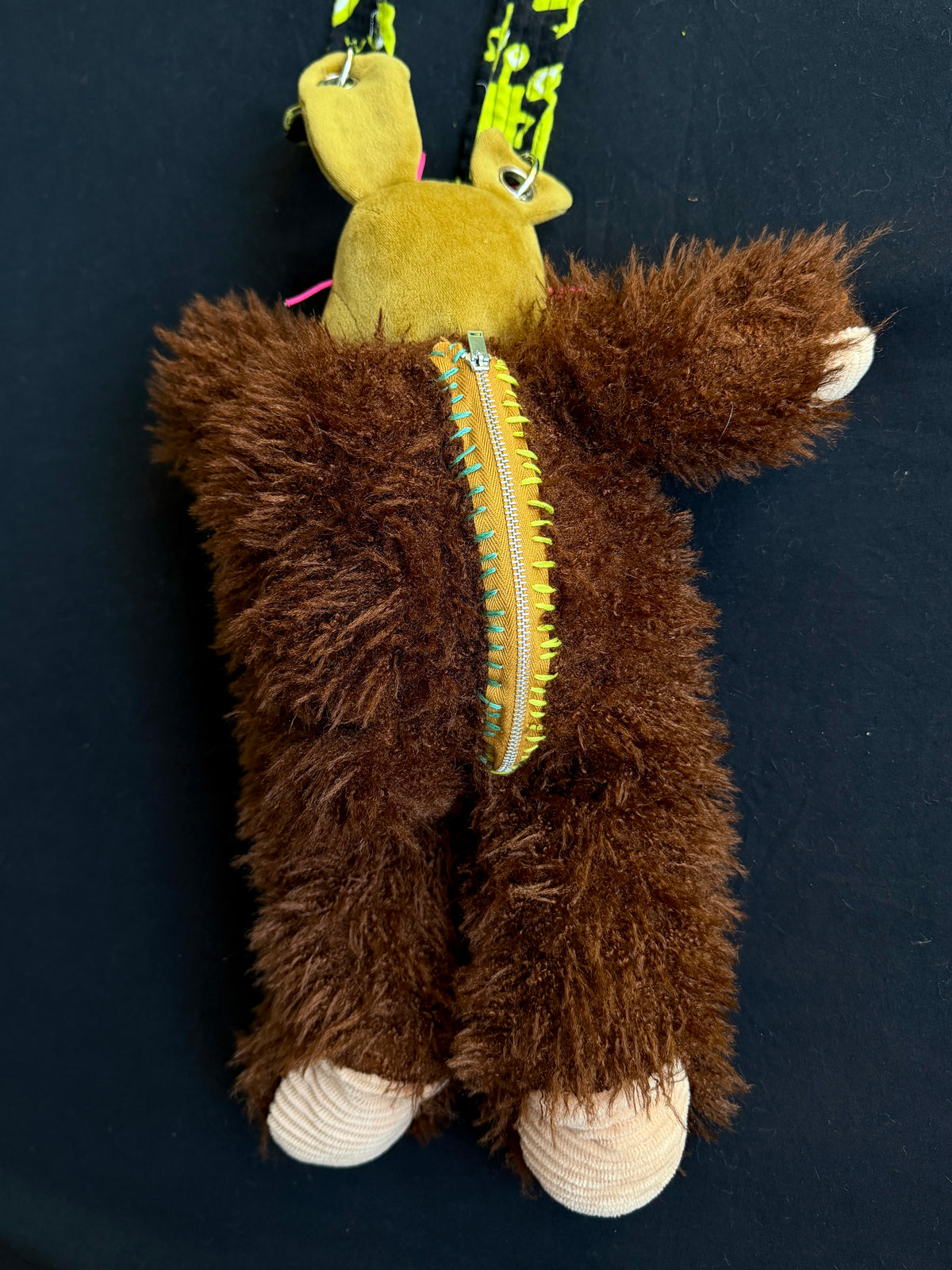Springtrap + fluffy brown bear hybrid side bag