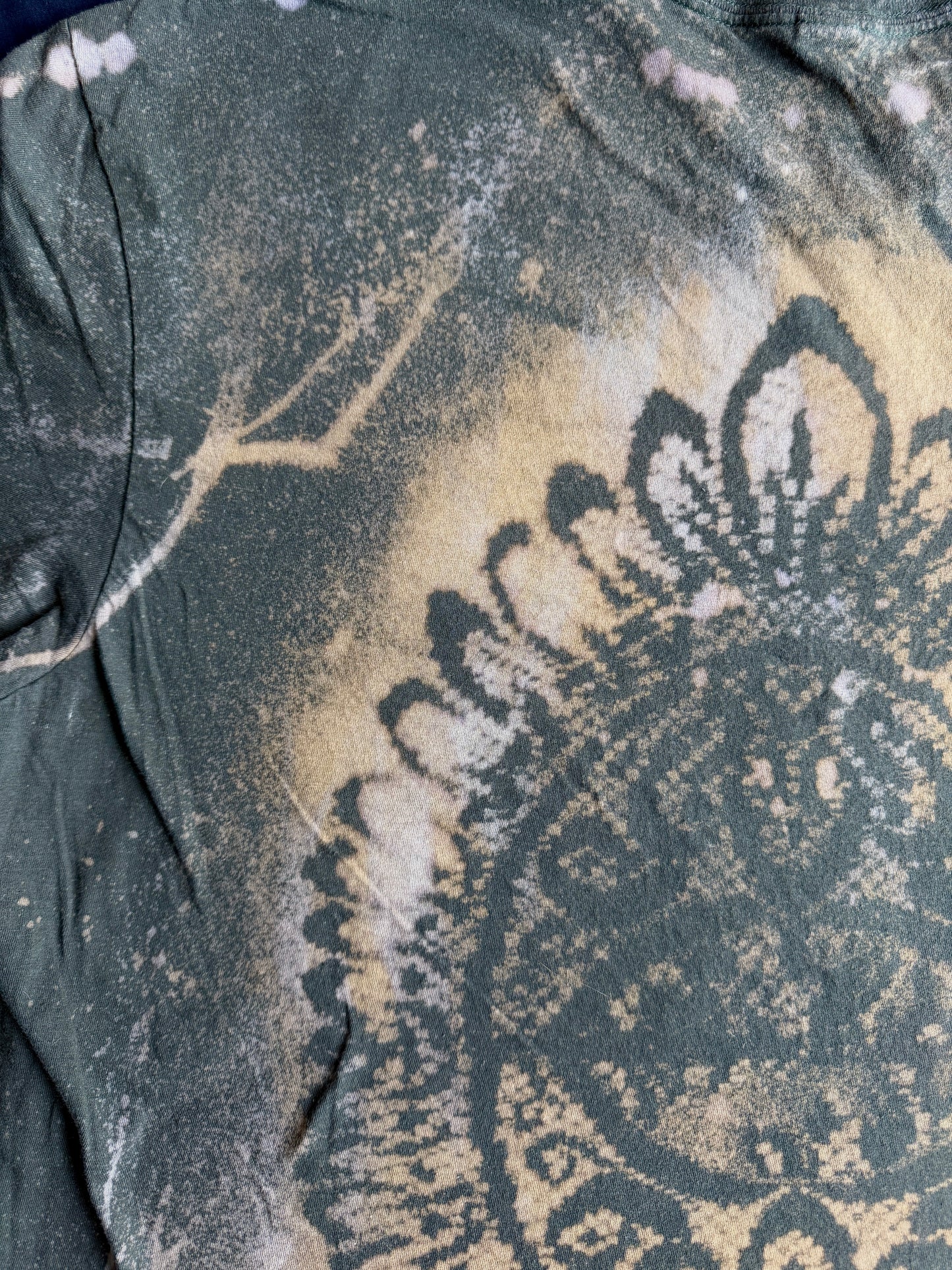 Butterfly bleach dyed t-shirt