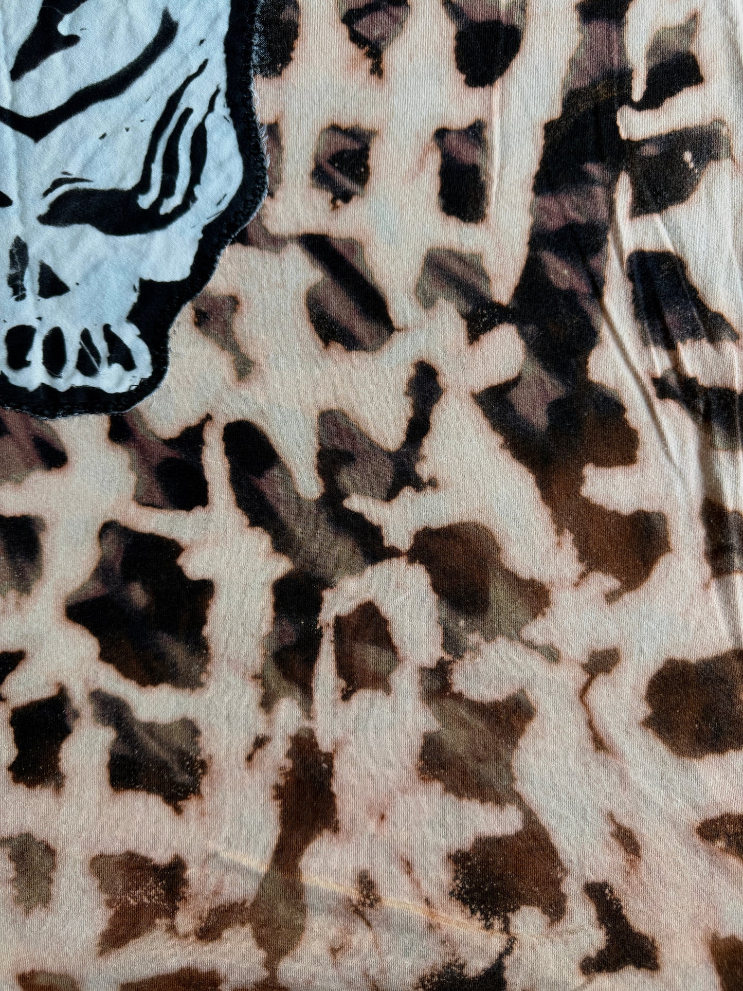 Stealie bleach dyed t-shirt
