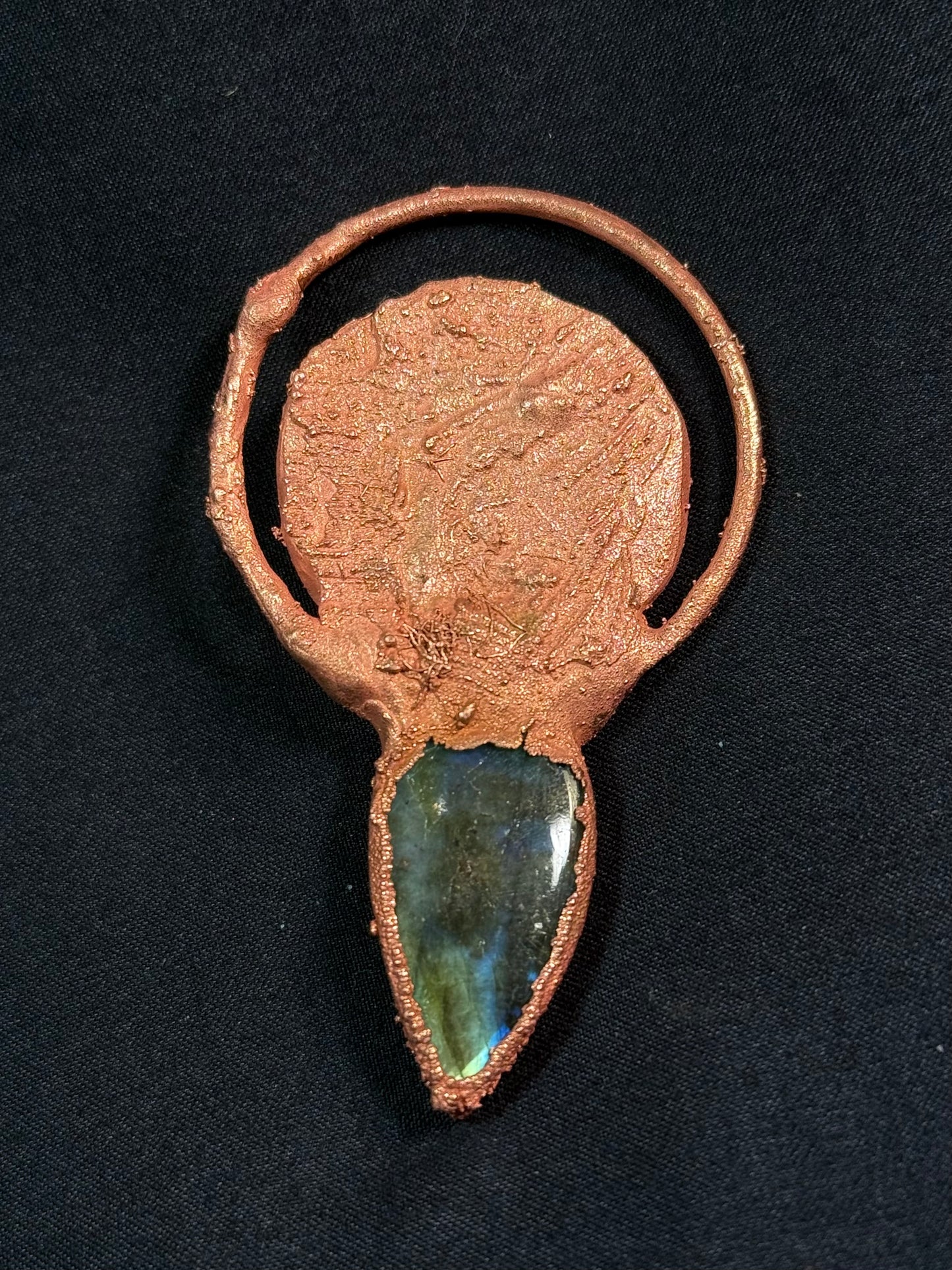 The sun and moon labradorite amulet