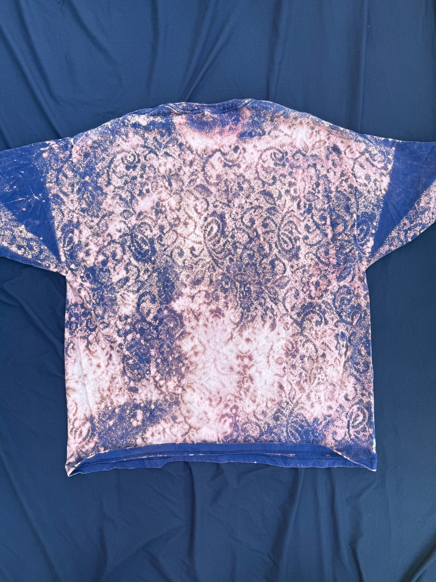 Mushroom lady bleach dyed t shirt