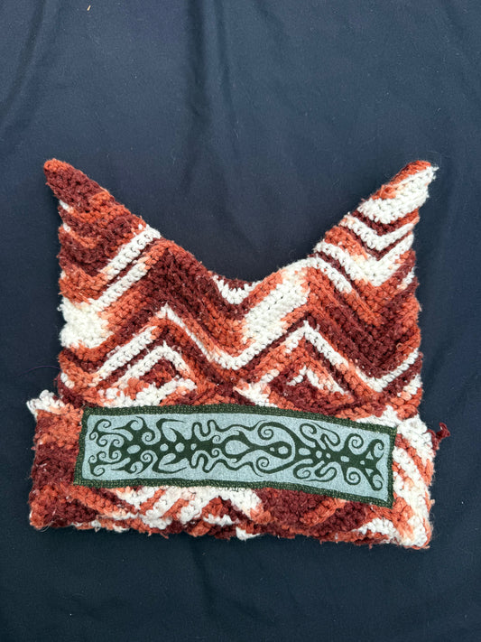 Crochet shape patch hat