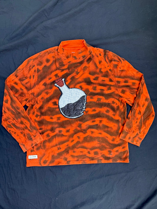 Chemical X chain spray painted shirt