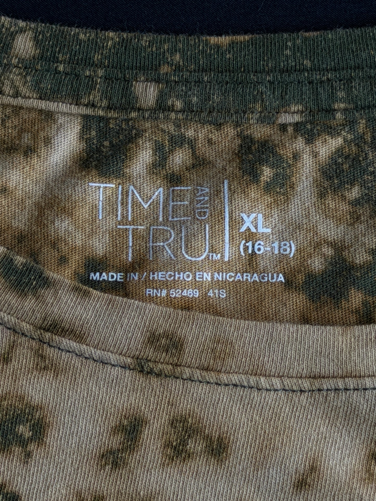 Snail bleach dyed long sleeve