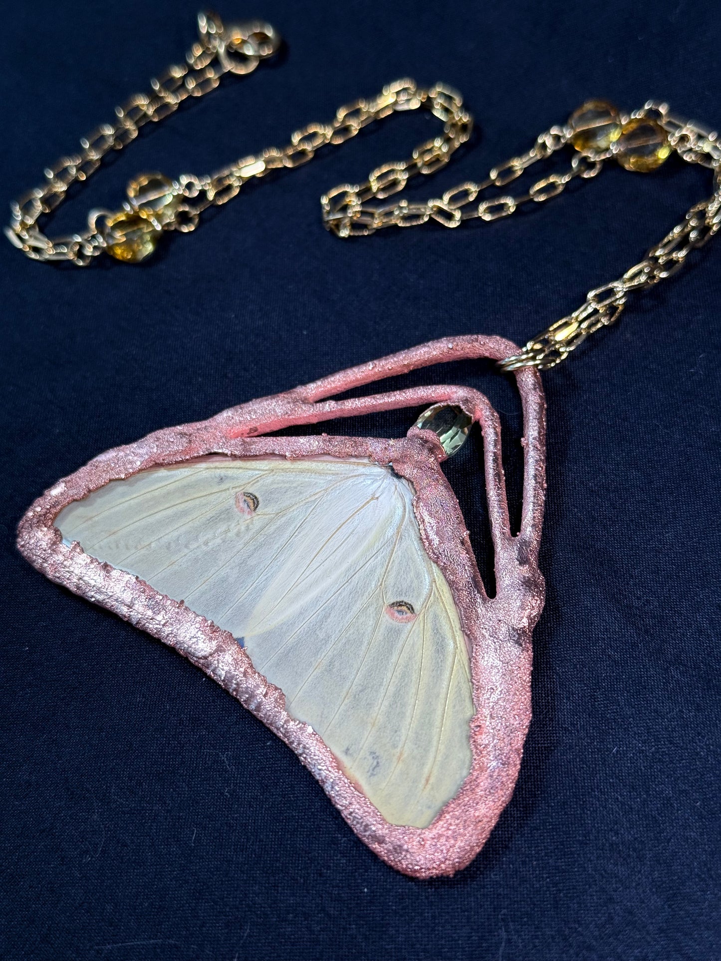 Luna moth amulet