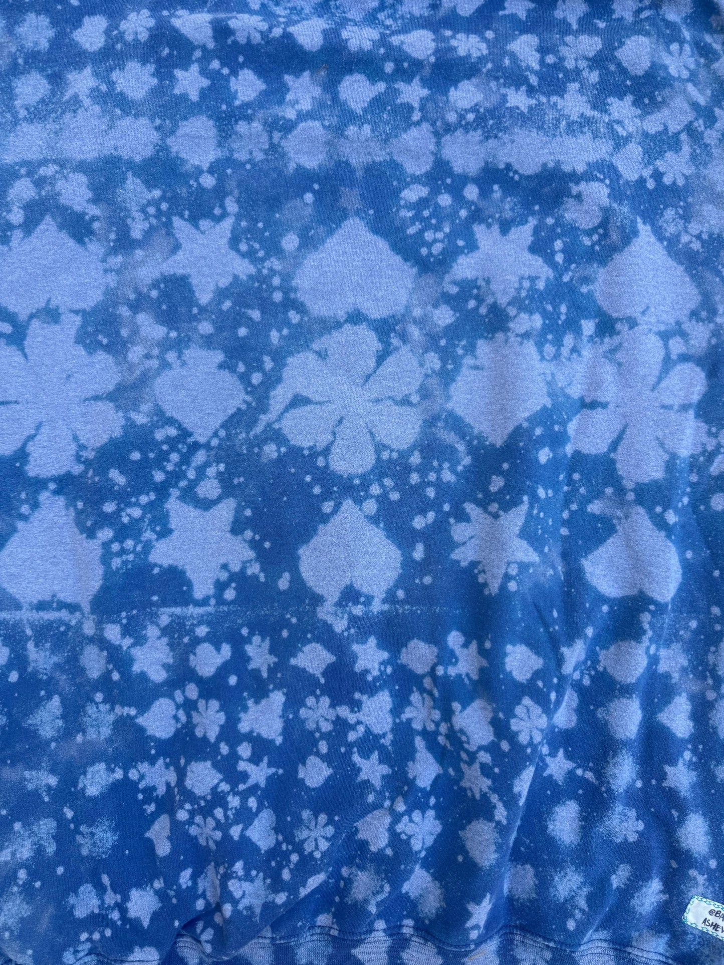 Billy goat scrap patch bleached sweatshirt