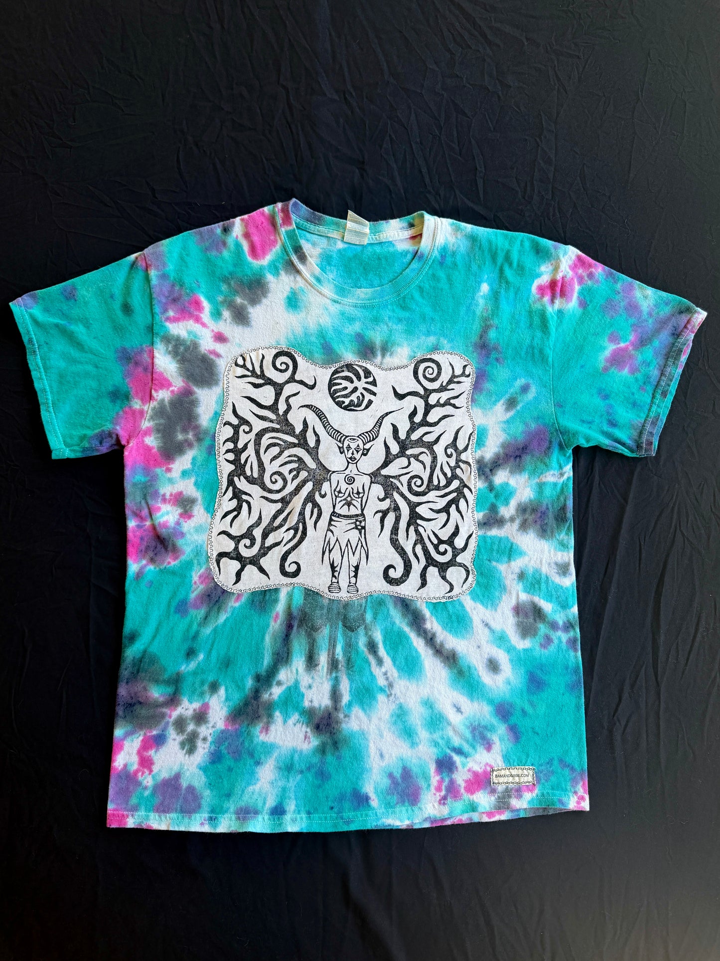 Moon goddess tie dye t-shirt