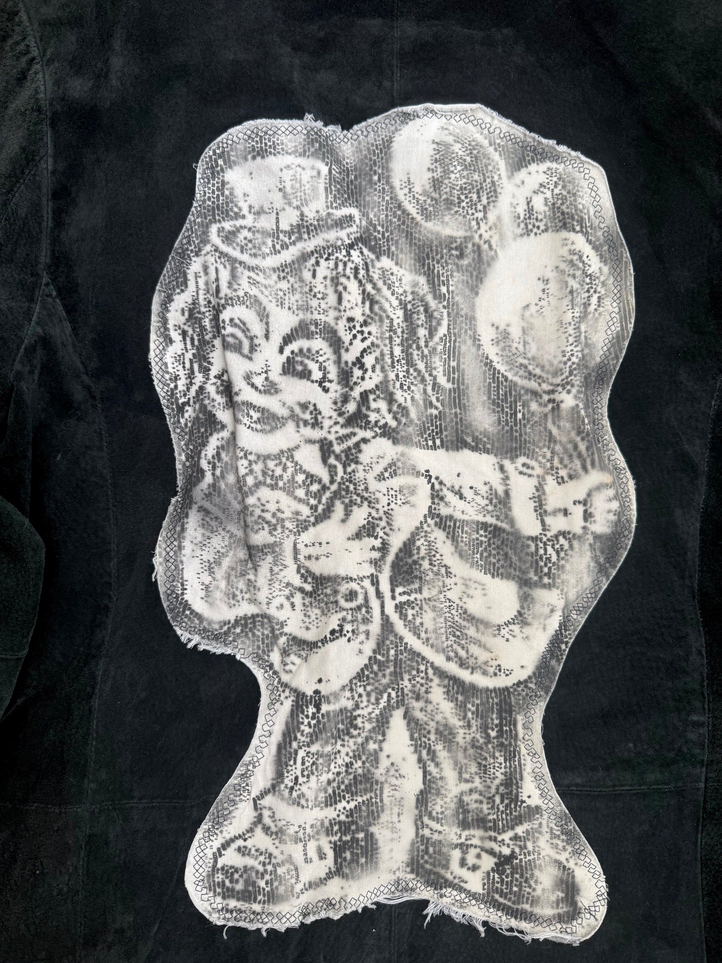 Thick leather clown jacket