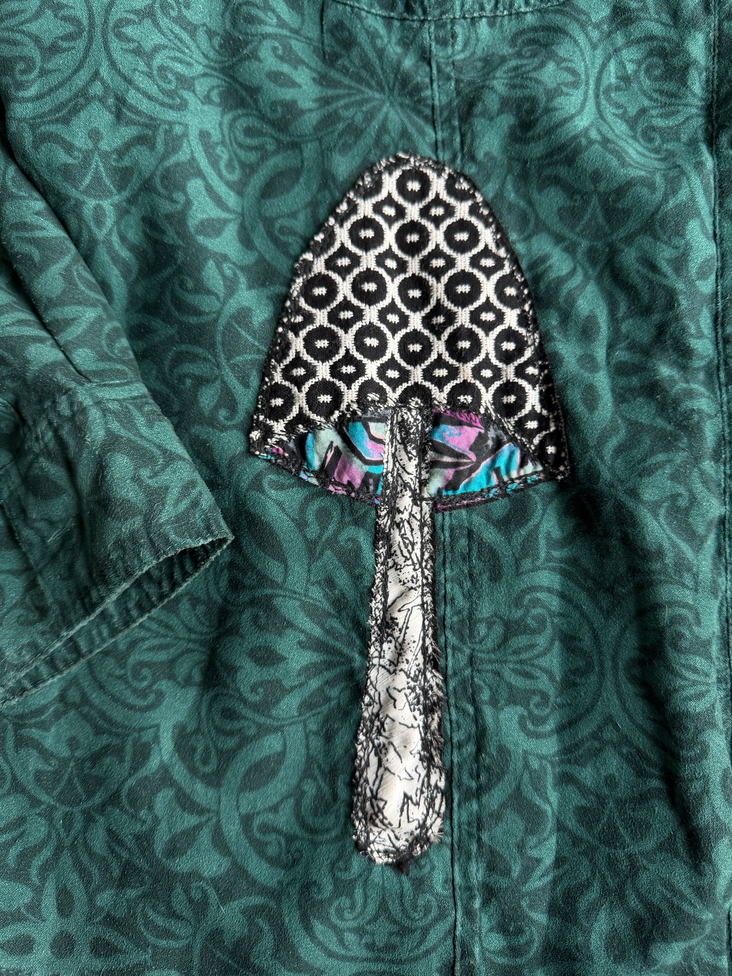 Clown mushroom button up