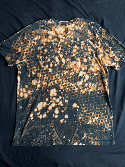 Moon goddess bleach dyed t-shirt