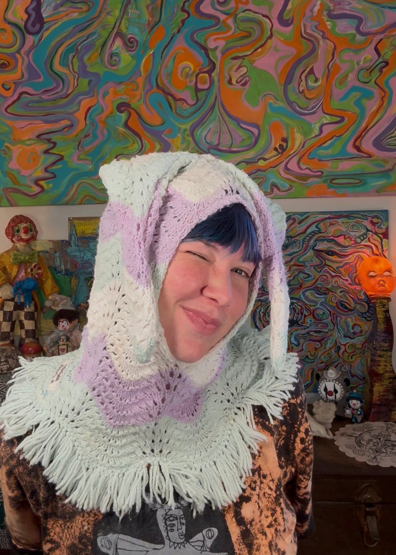 Crochet mask