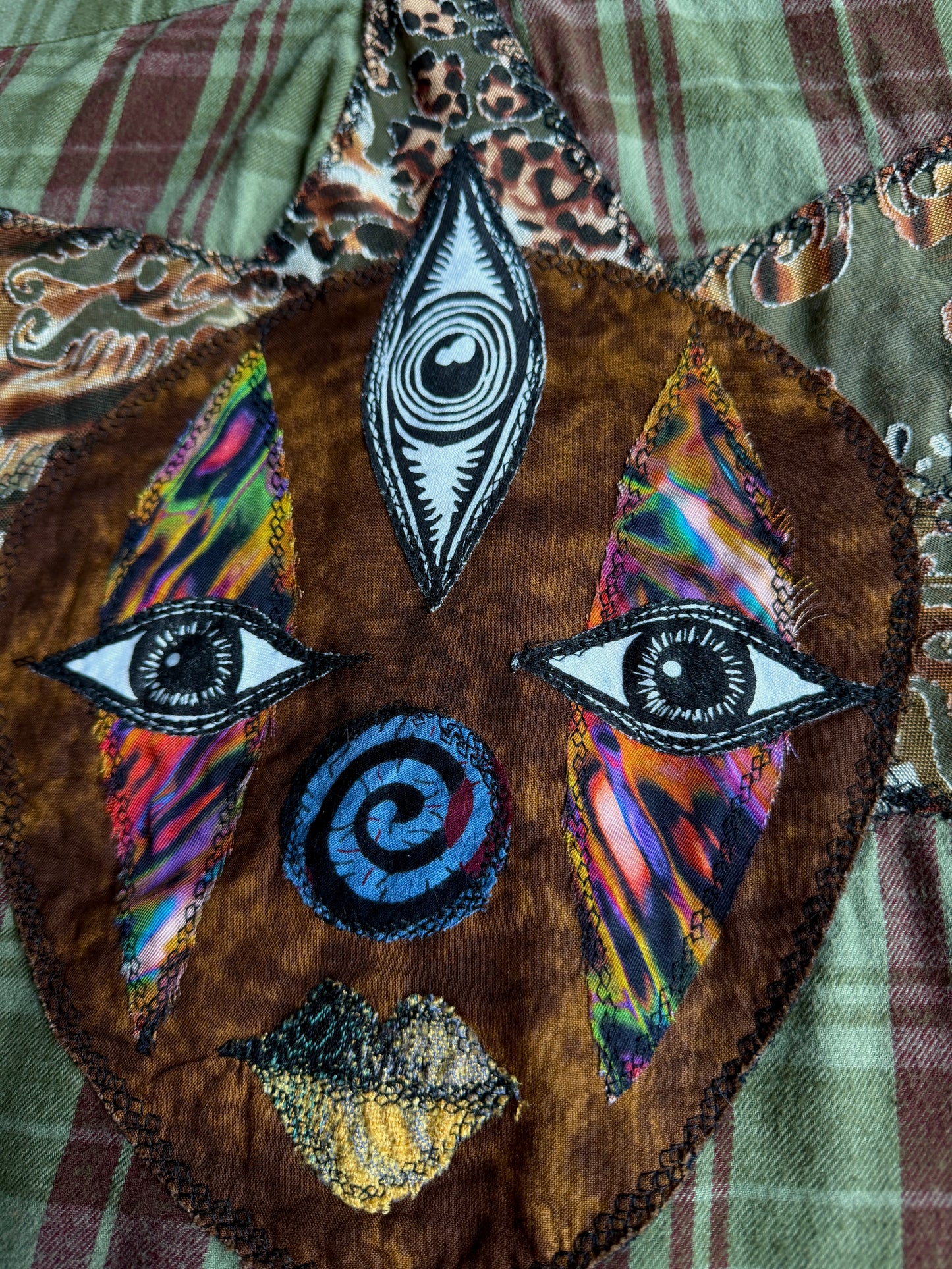Clown + mushroom + shape flannel
