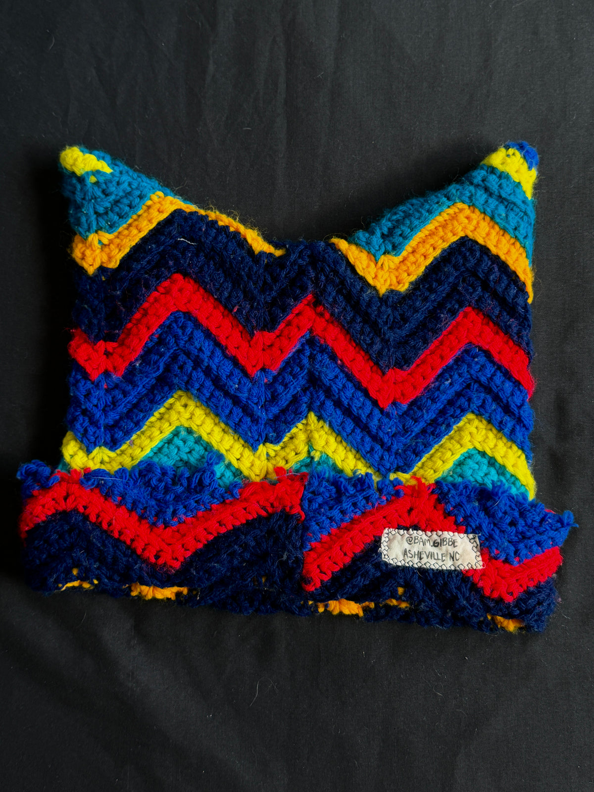 Crochet eyeball hat