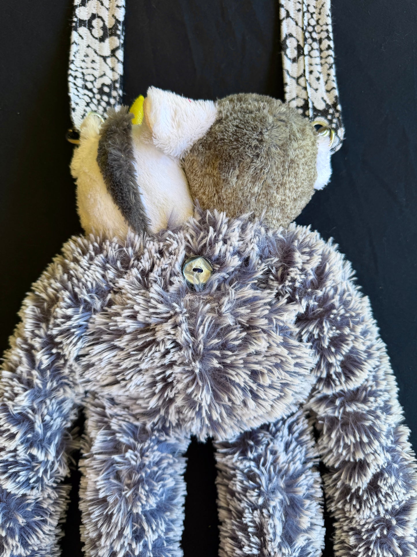 Two headed unicorn, lemur + koala hybrid side bag