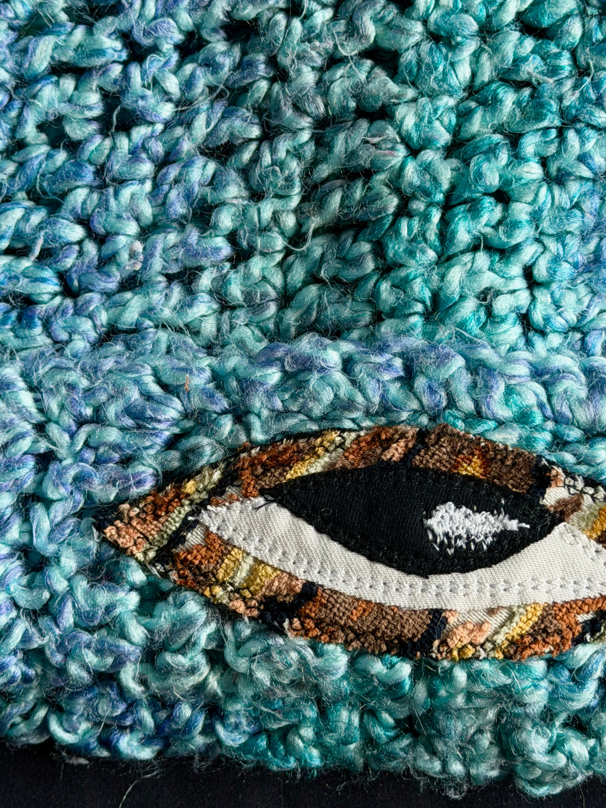 Crochet eyeball hat