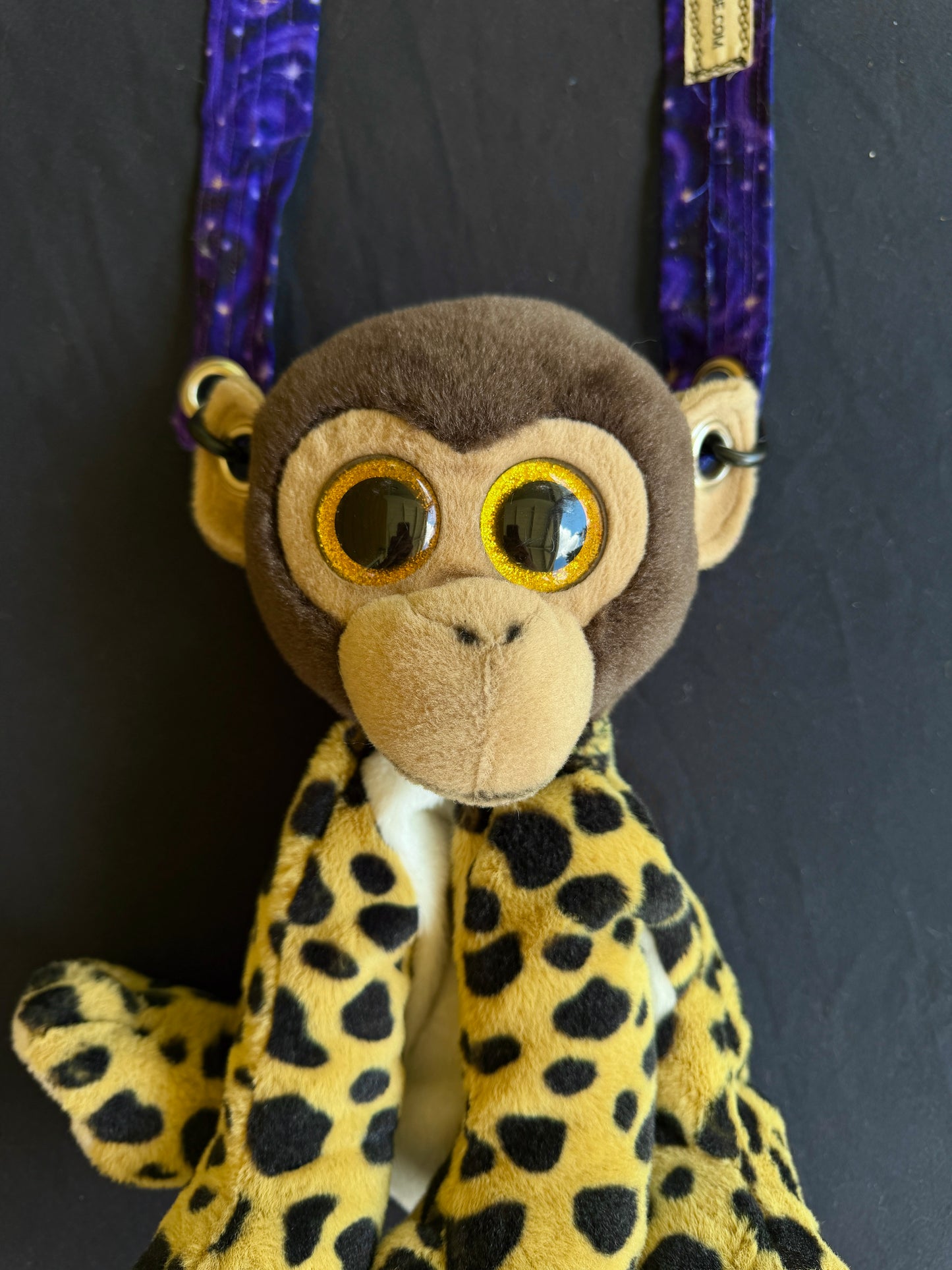 Monkey + cheetah hybrid side bag