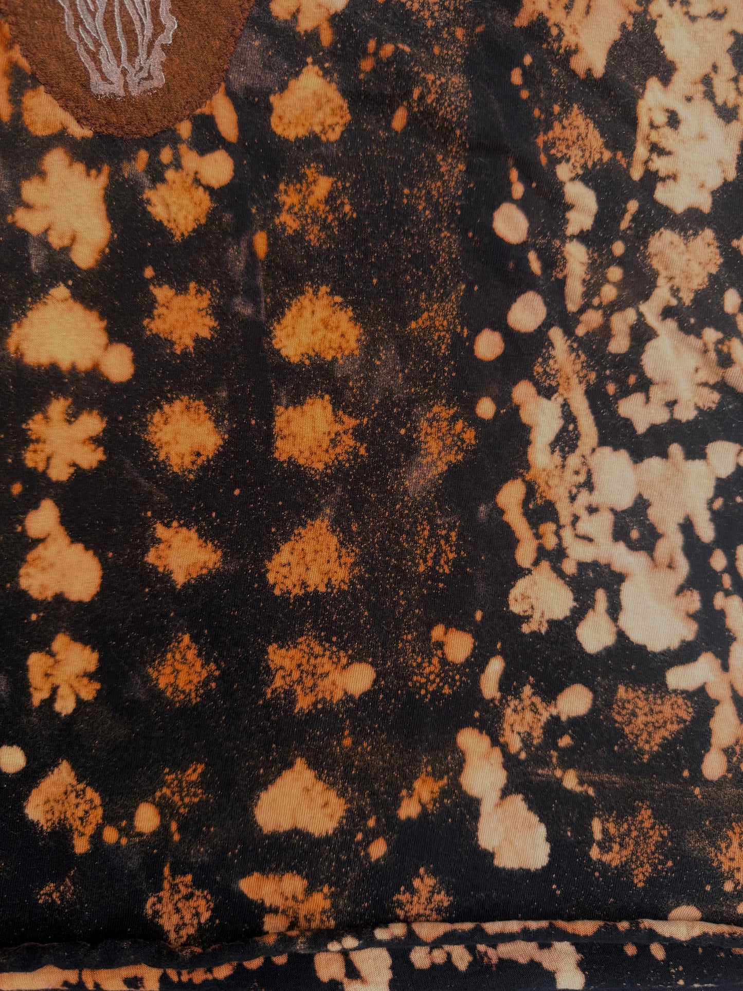 All seeing billy skull bleach dyed t shirt