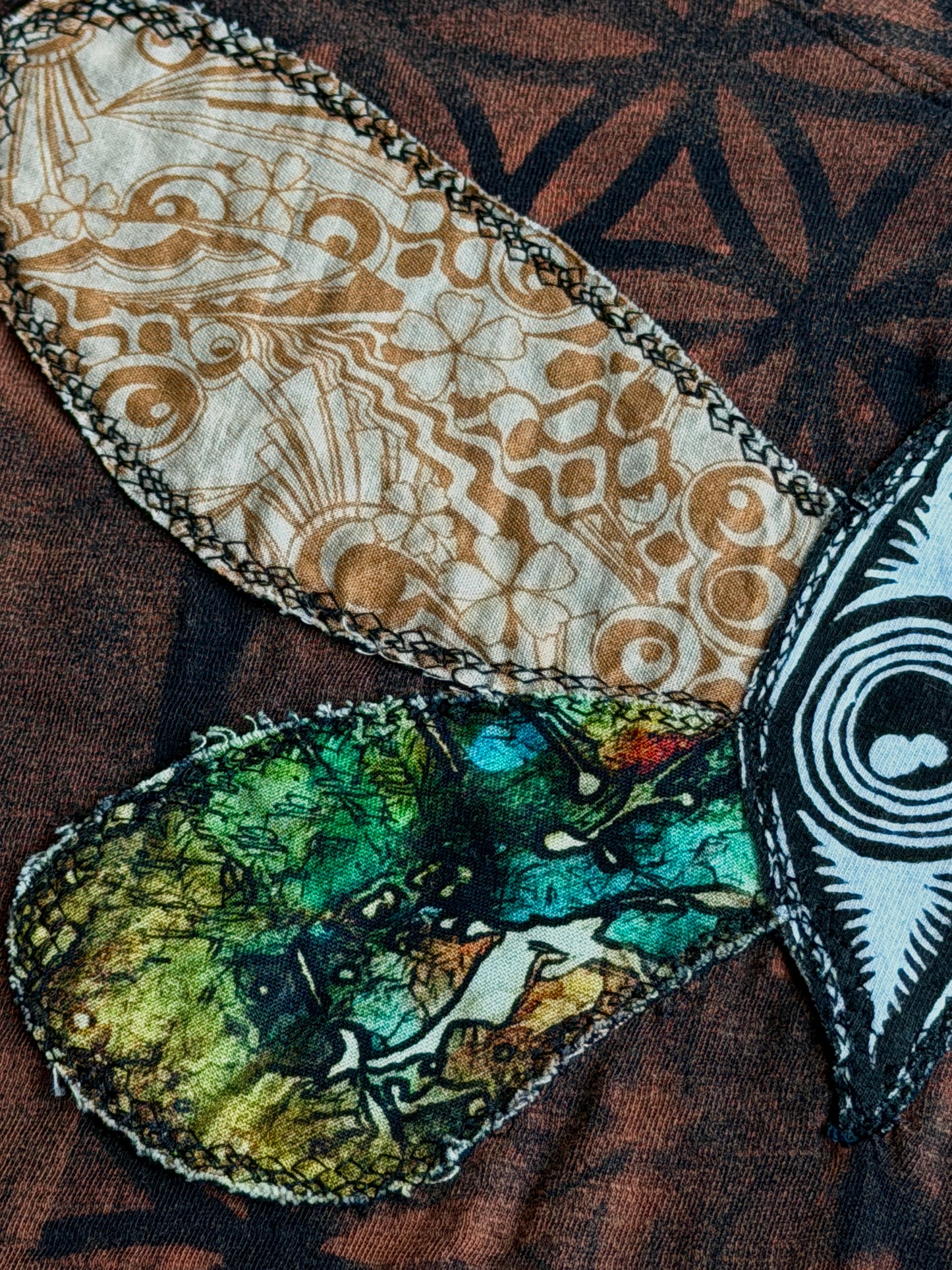 Butterfly bleach dyed long sleeve