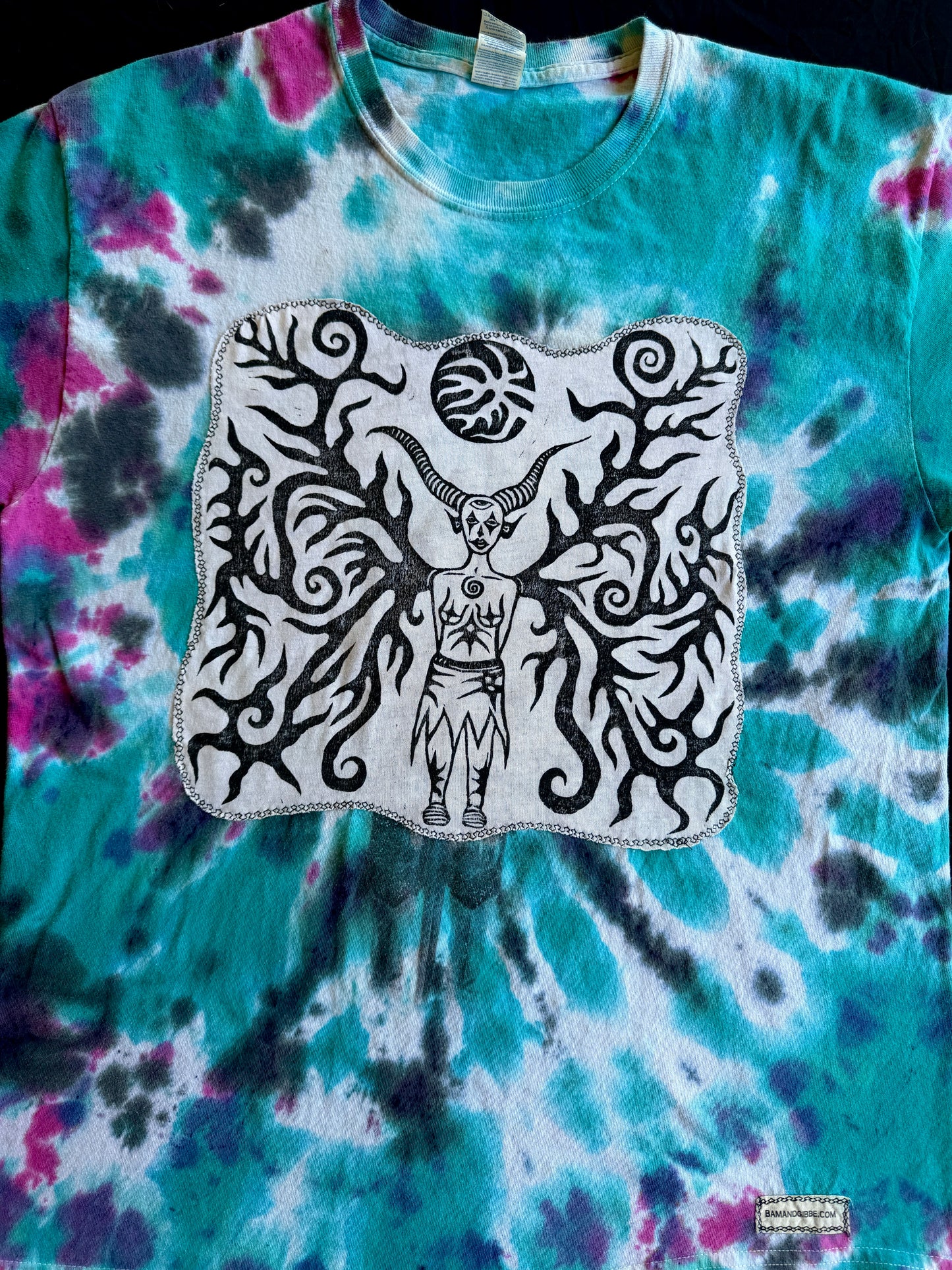 Moon goddess tie dye t-shirt