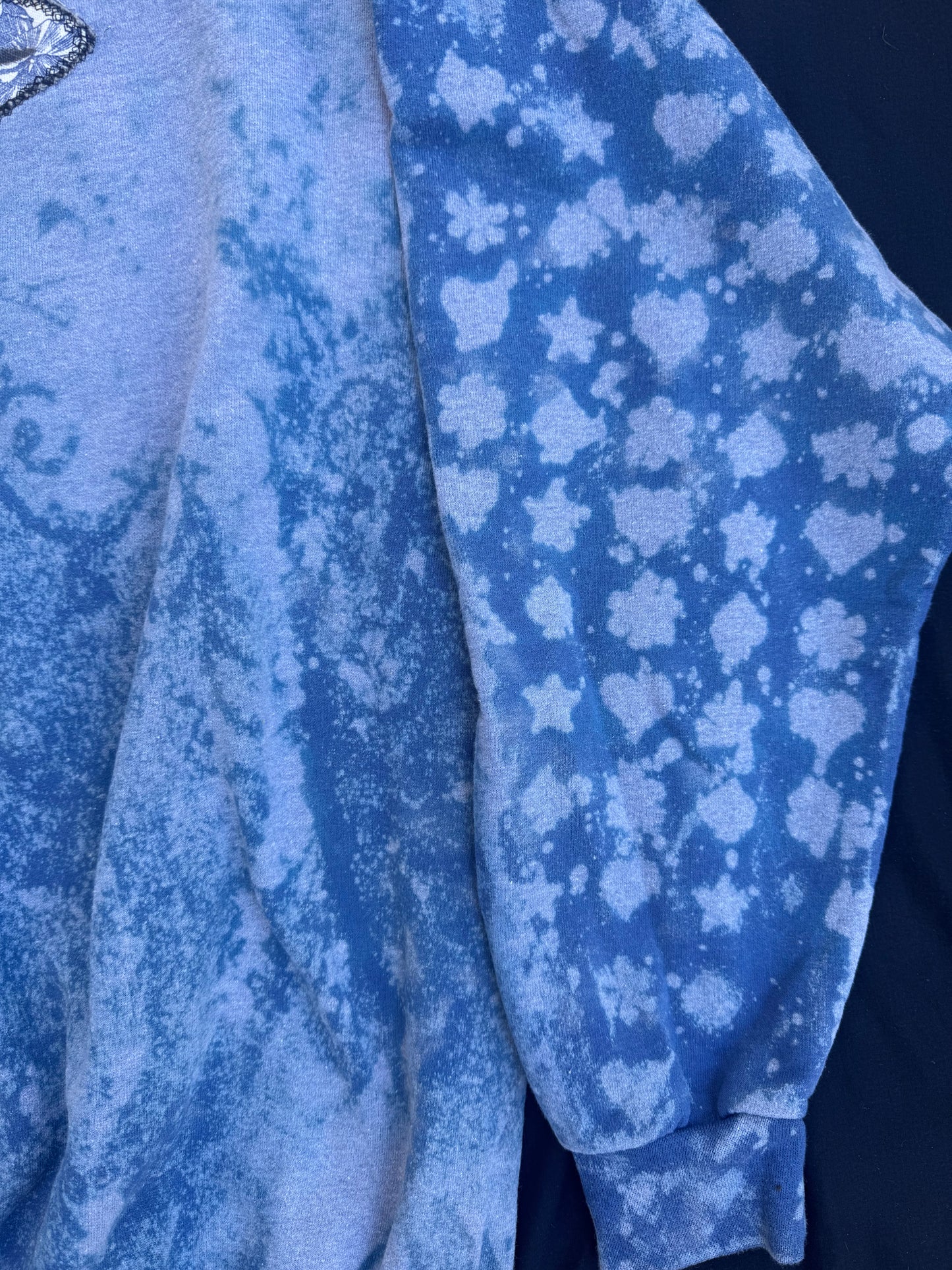 Billy goat scrap patch bleached sweatshirt