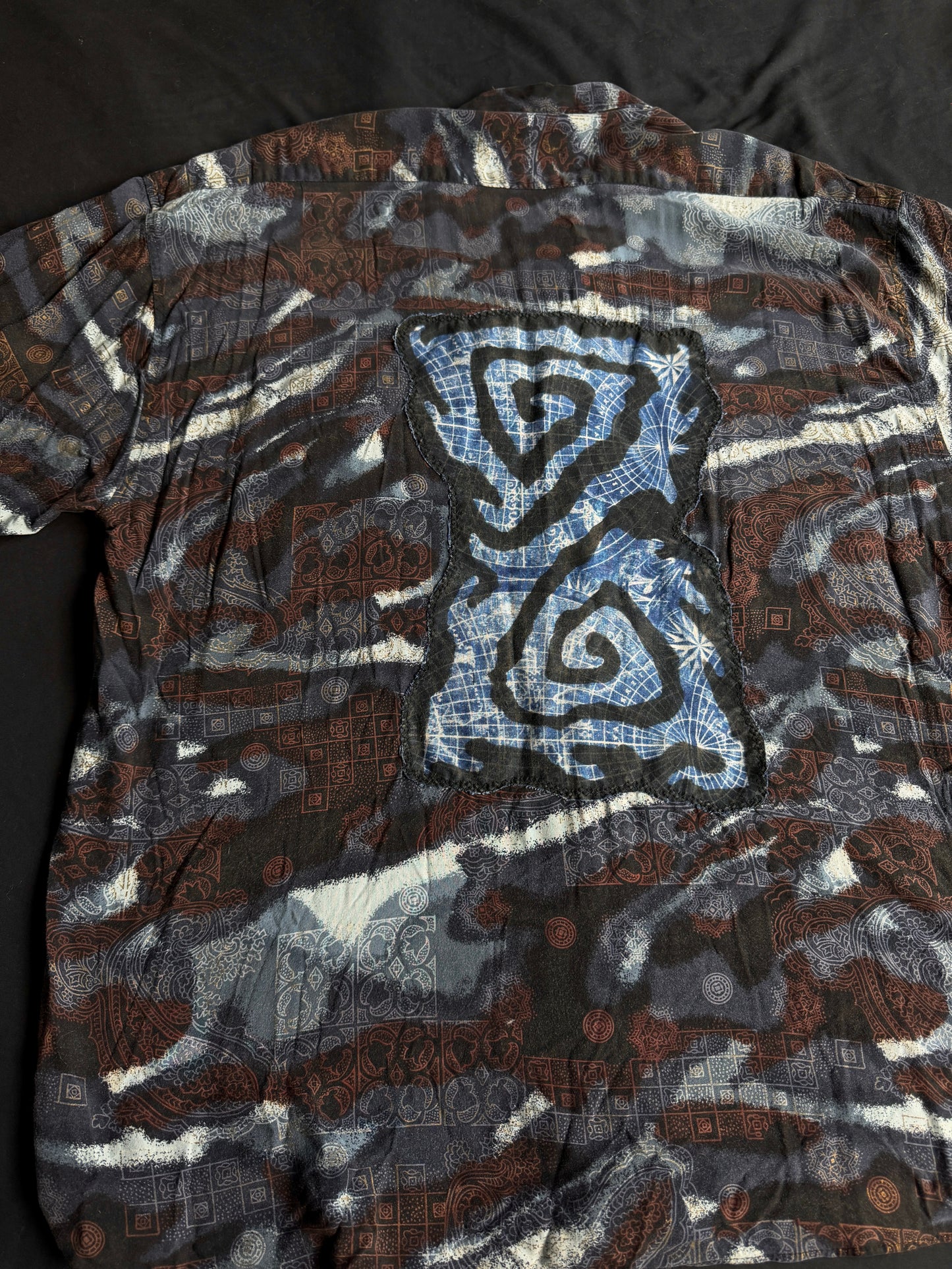 Stealie + shapes button up short sleeve