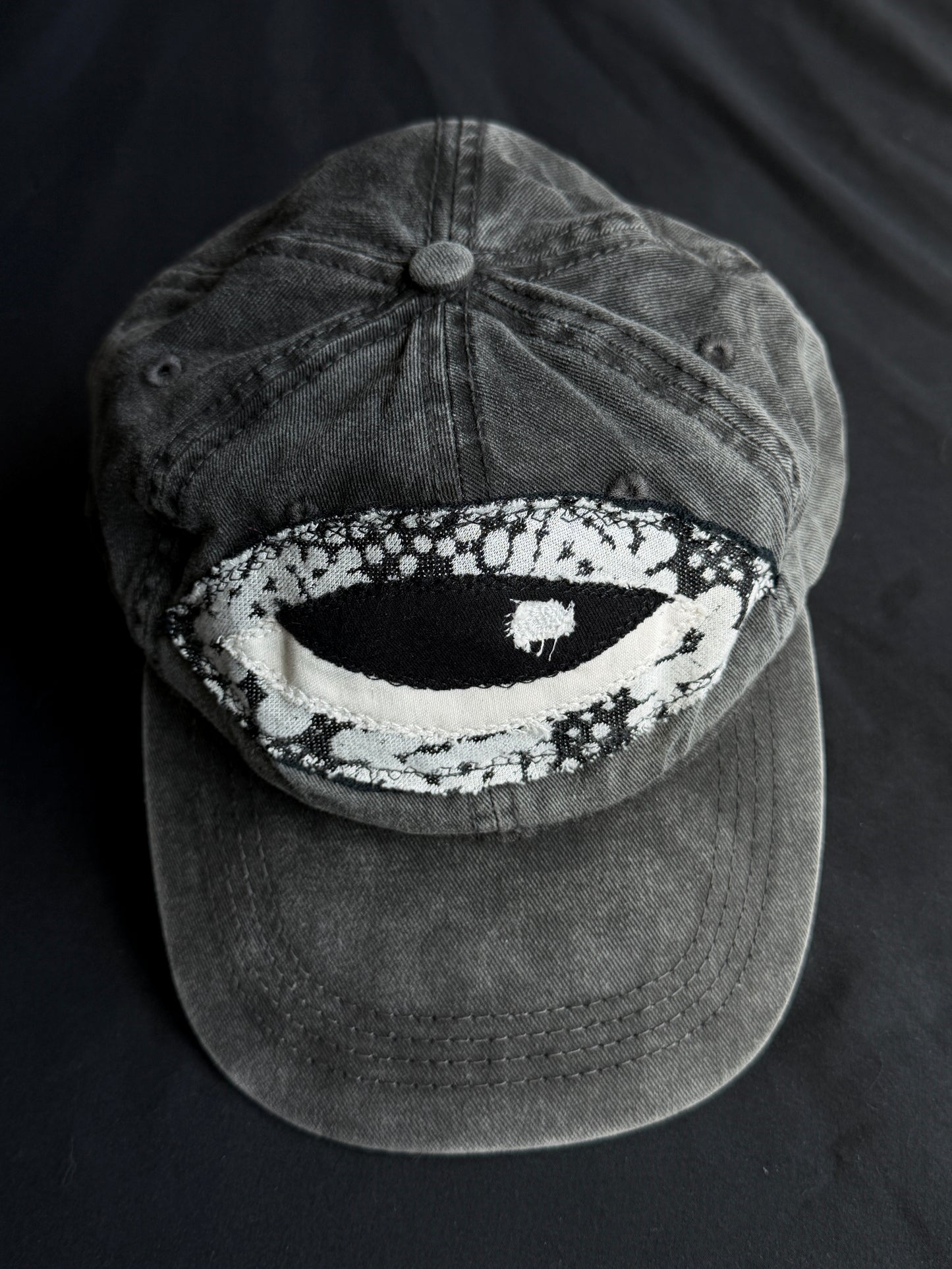 Upcycled Eyeball Shape Hat