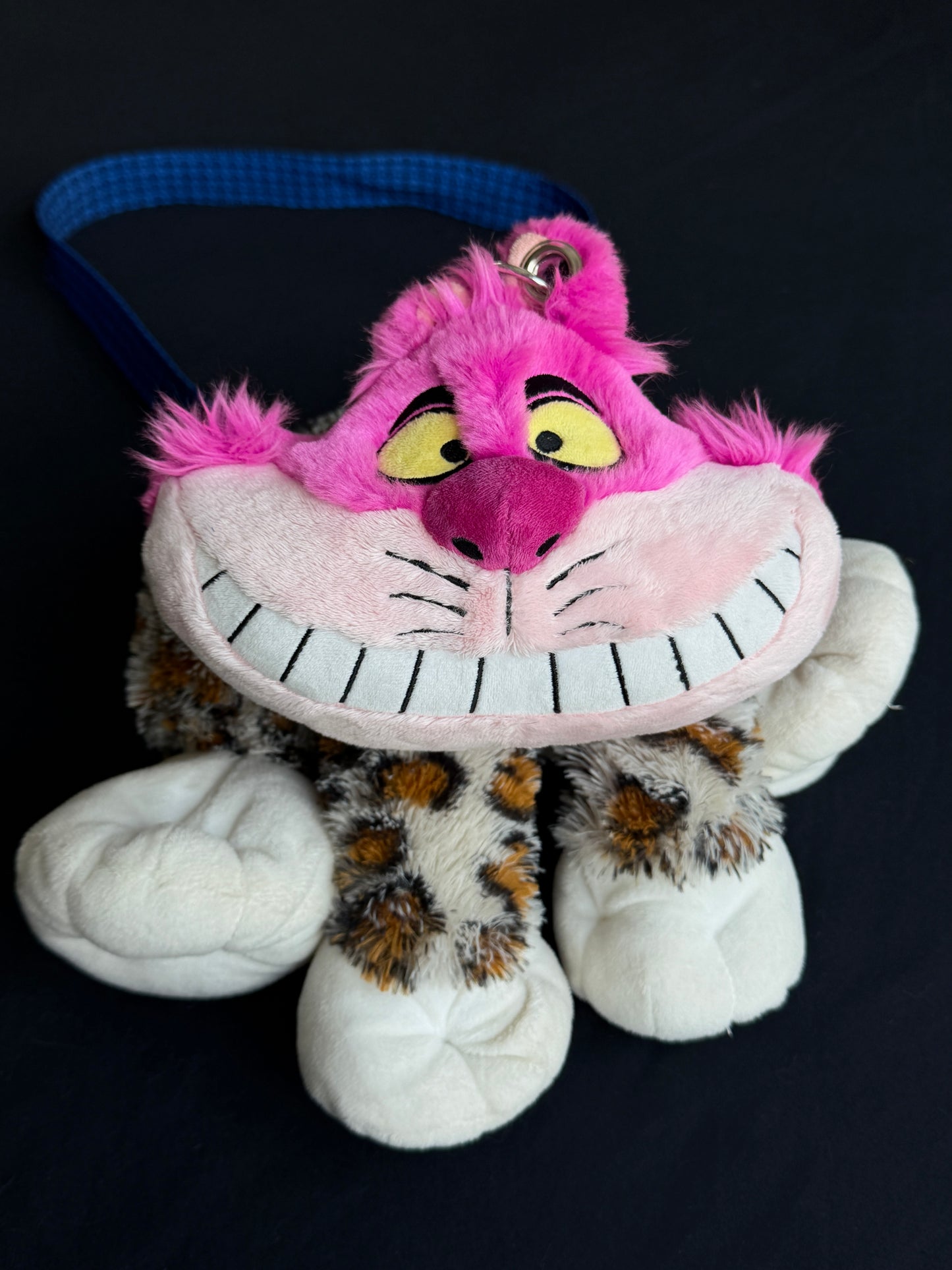 Cheshire cat + leopard hybrid side bag