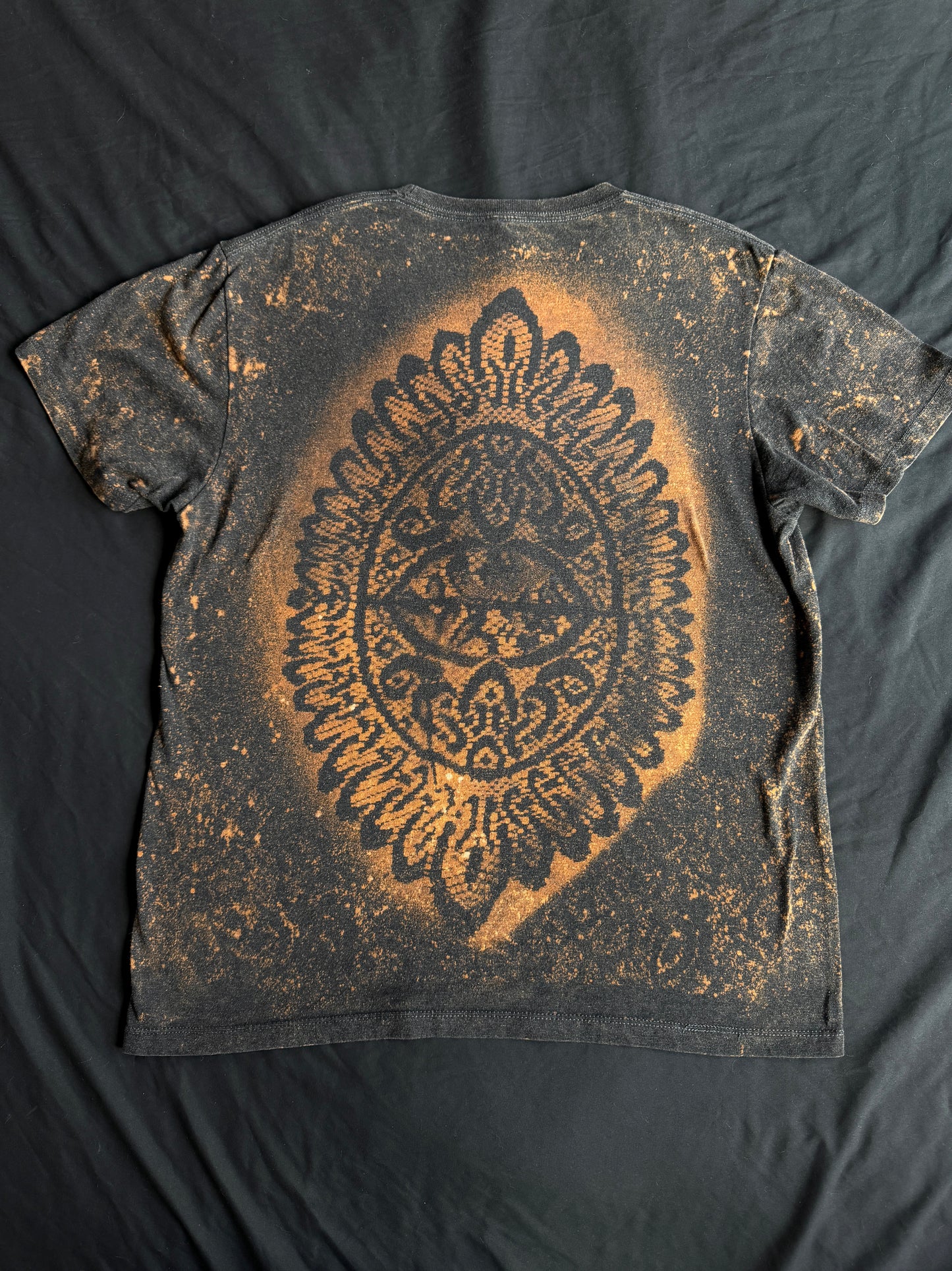 Clown bleach dyed t-shirt