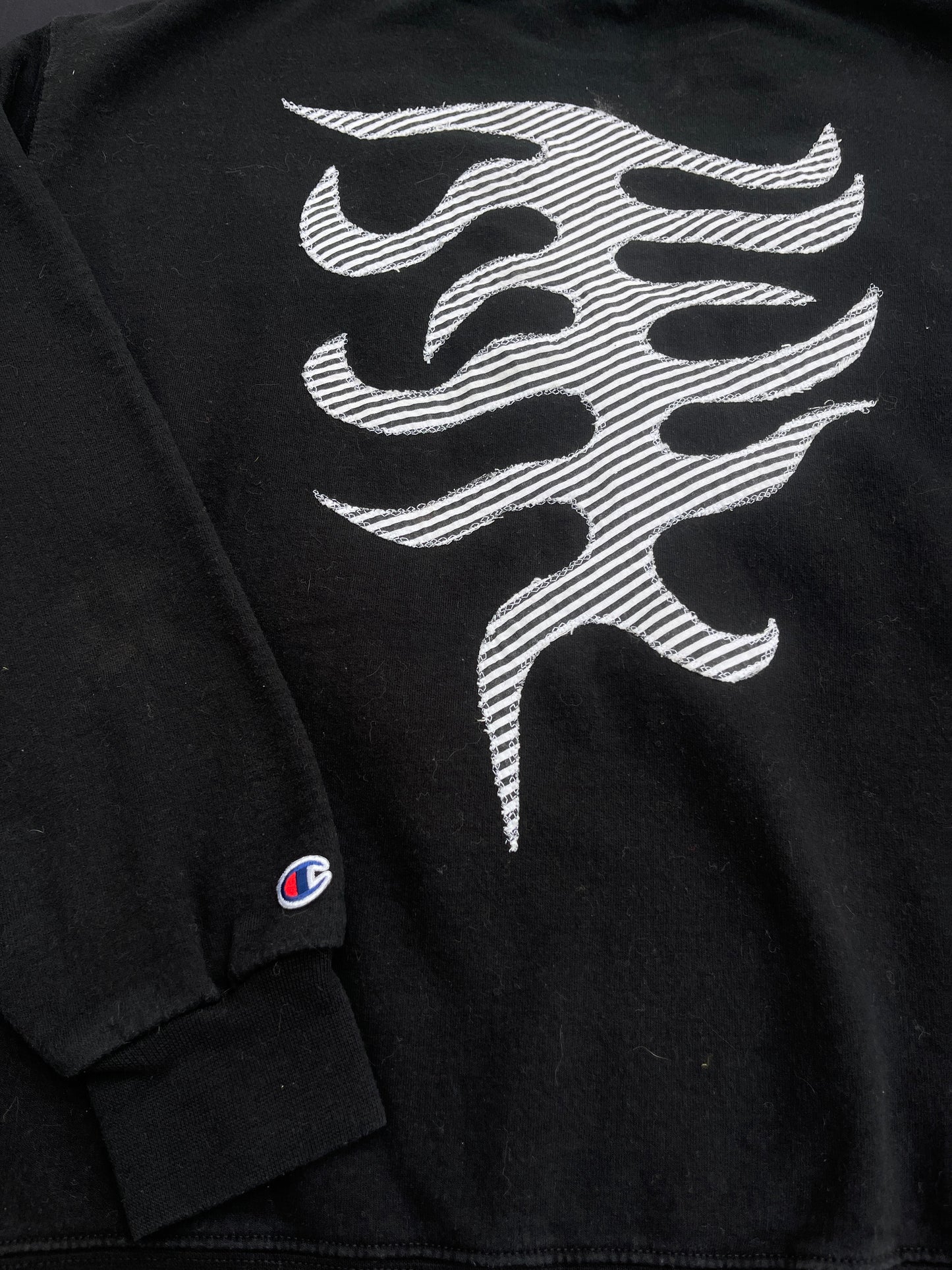 B&W butterfly + spine sweatshirt