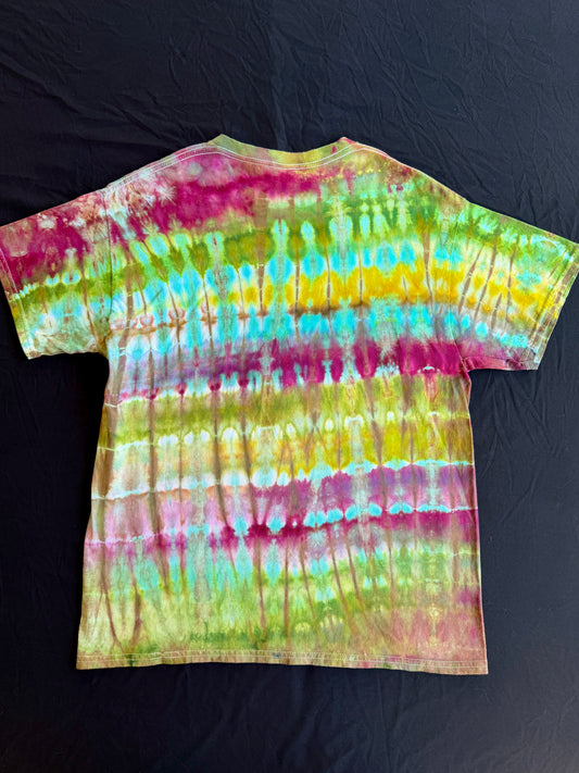 Clown patch tie dye t-shirt