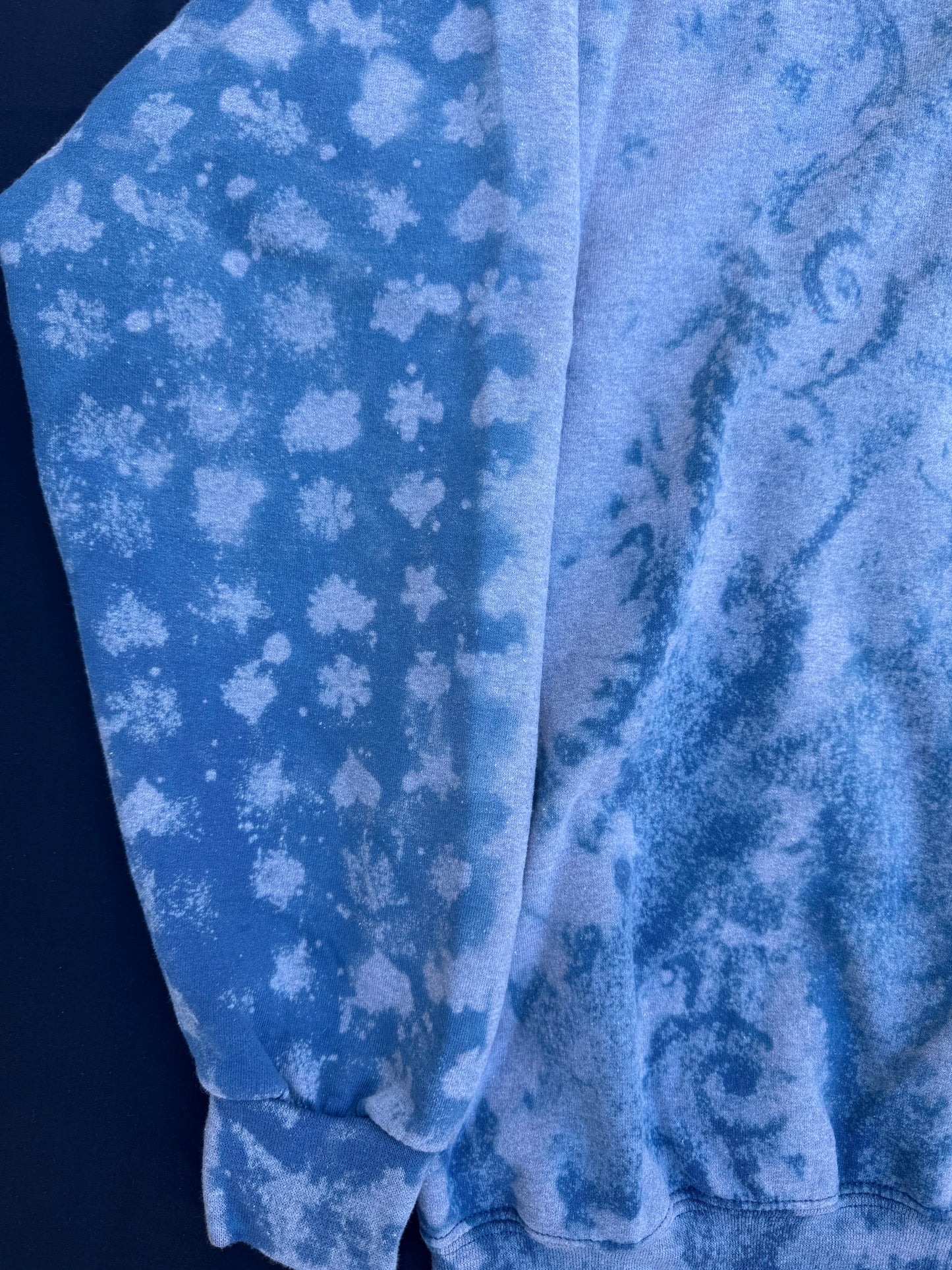 Billy goat scrap patch bleached sweatshirt