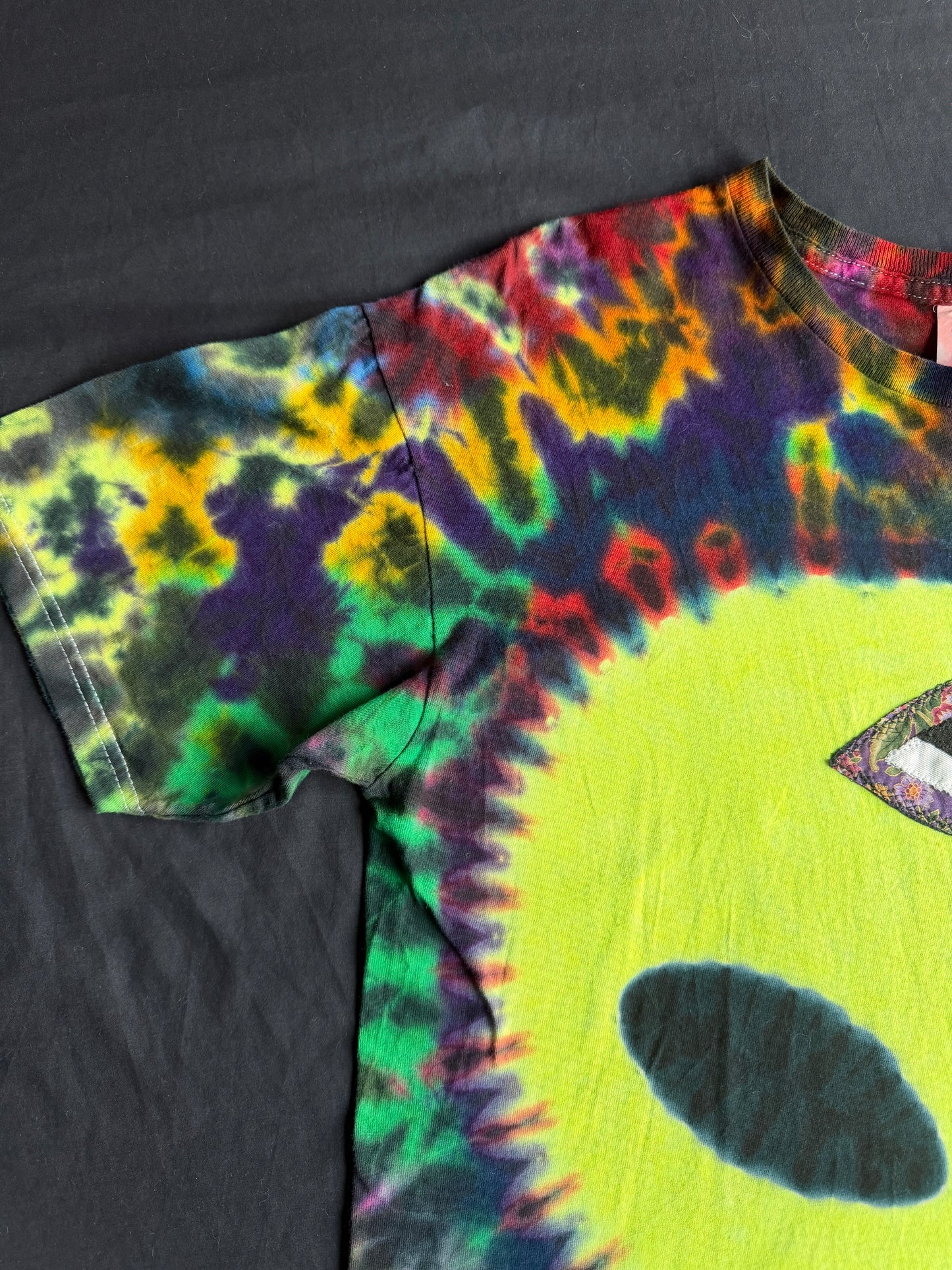 Alien + UFO tie dyed t-shirt