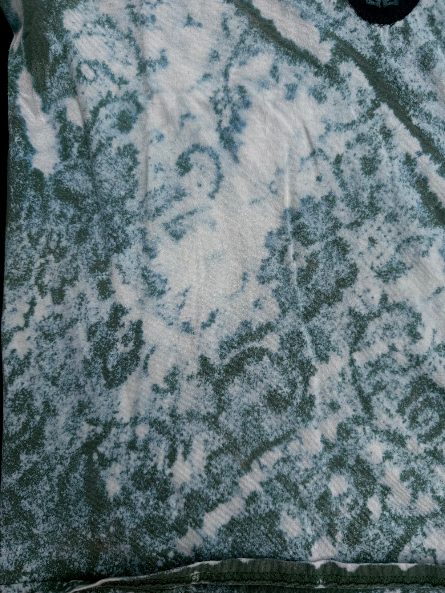 All seeing billy skull bleach dyed t shirt