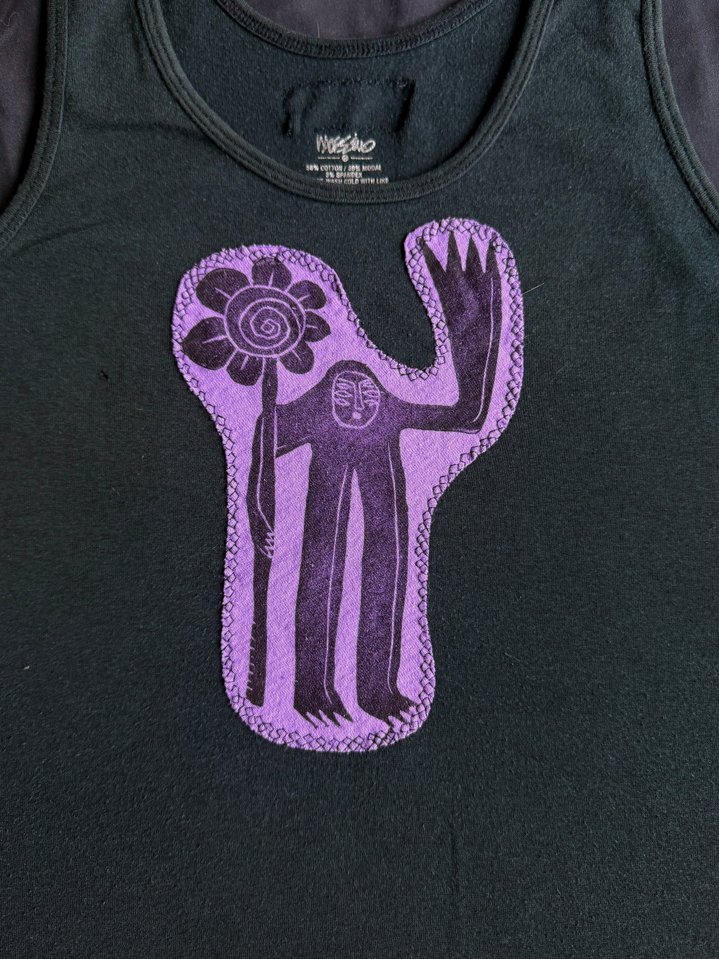 Flower boy patch tank top