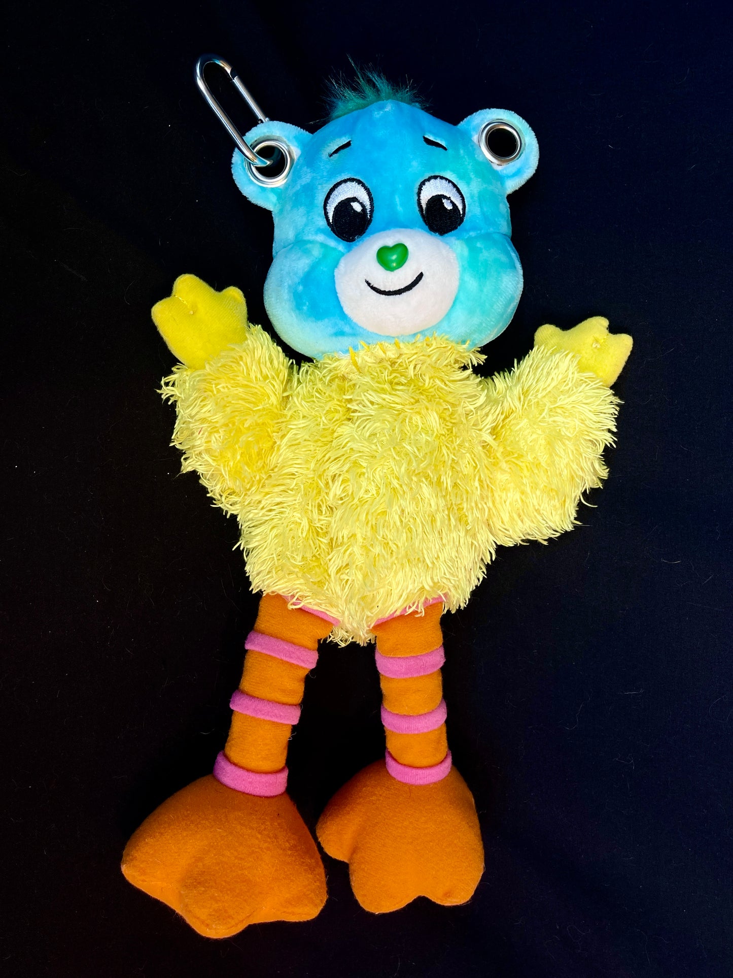 Care bear + big bird keychain stash pouch