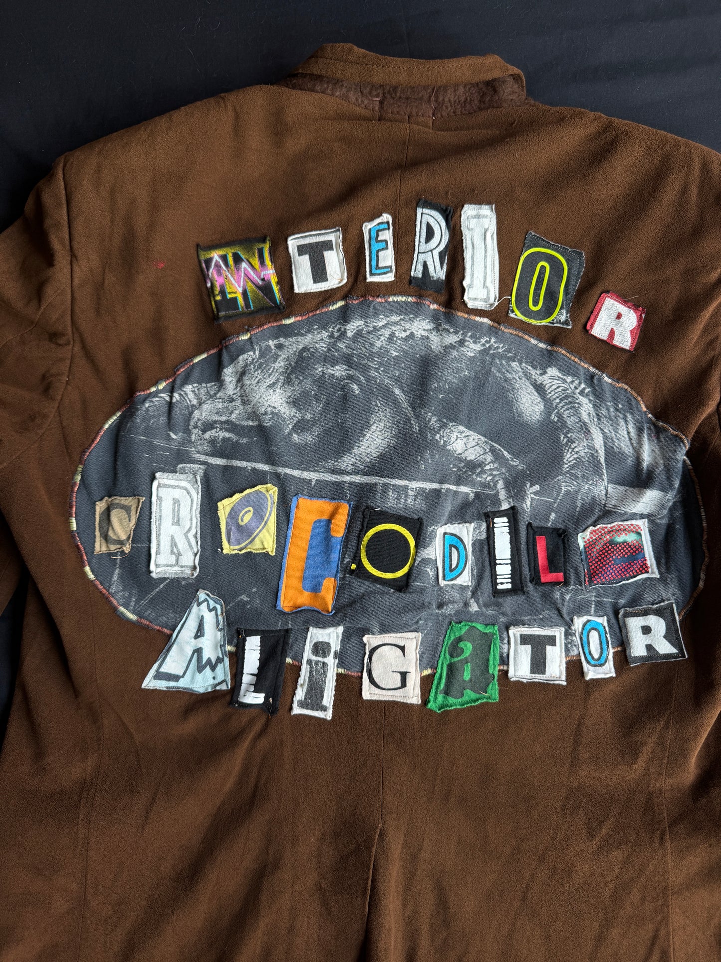 Interior crocodile aligator jacket