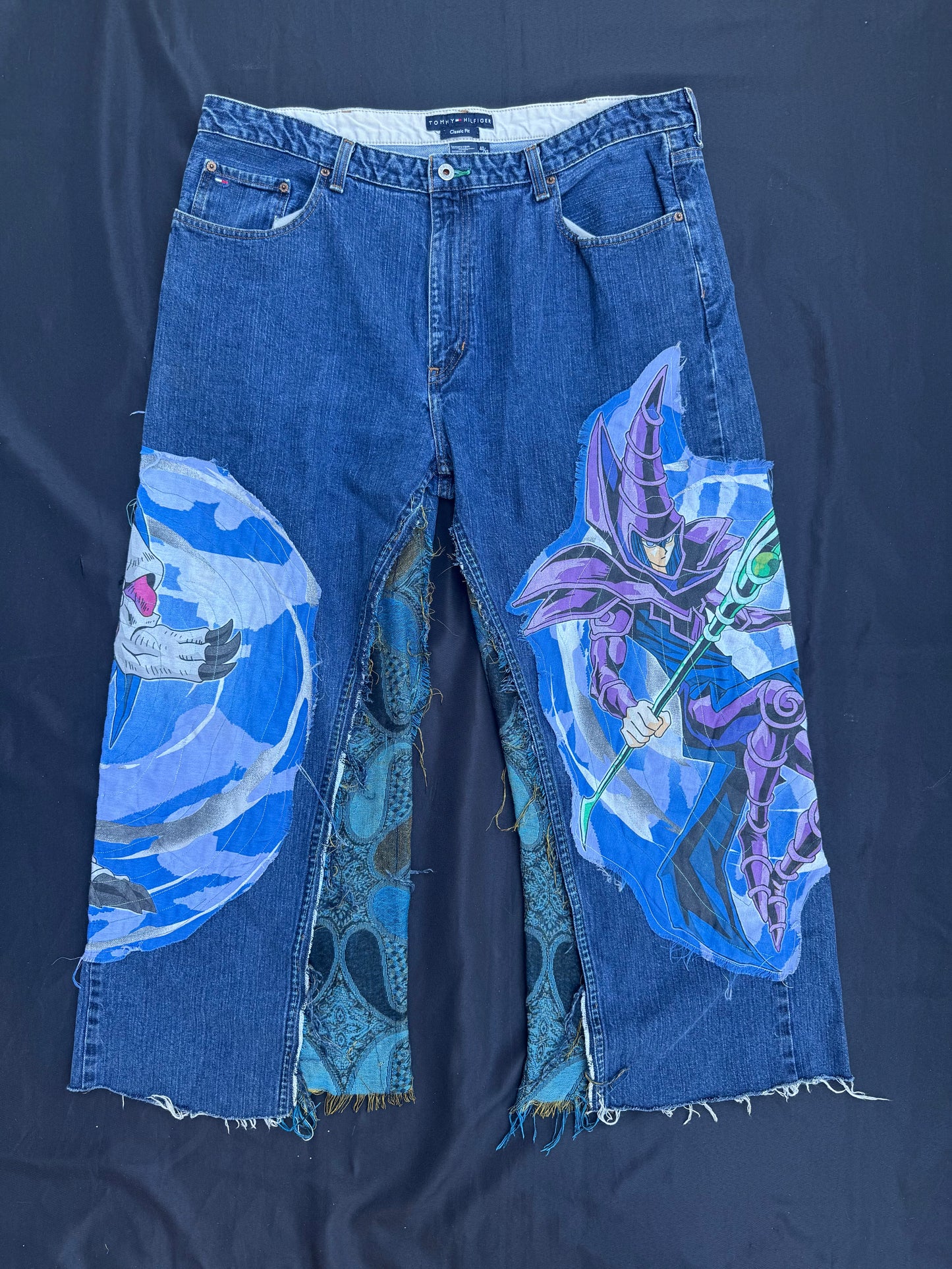 Yu-gi-oh the dark magician patch jeans