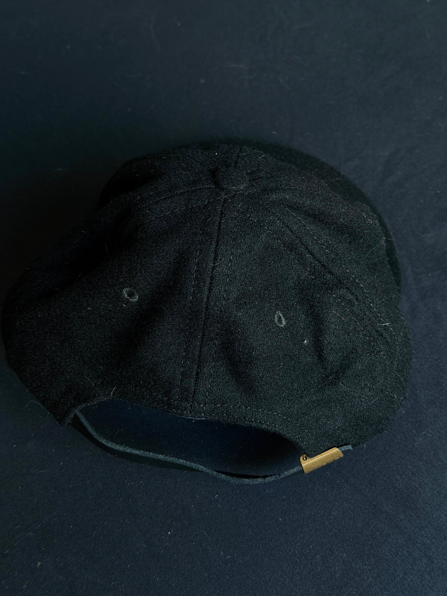 Upcycled Black Eyeball Hat
