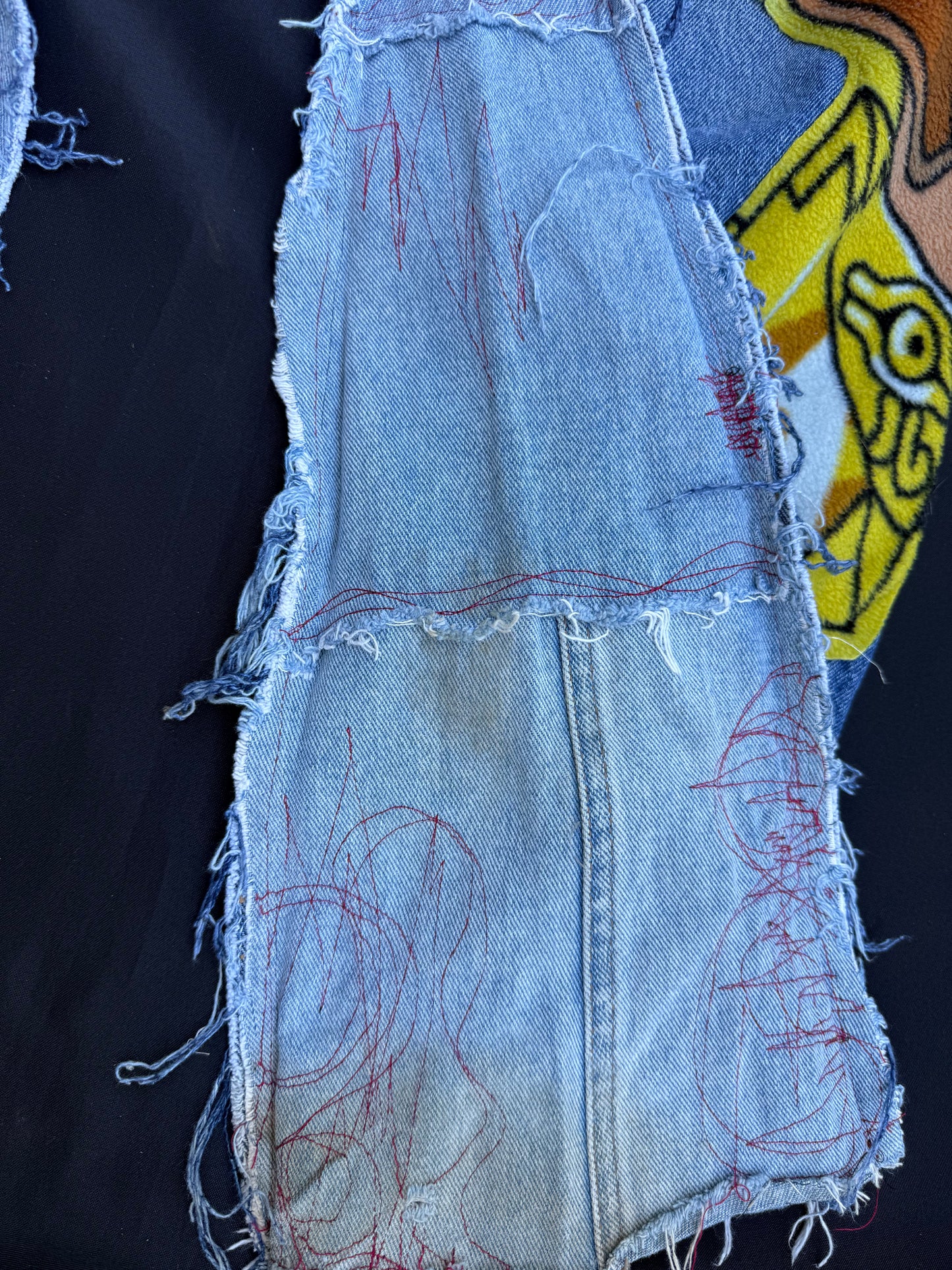 Yu-gi-oh patch jeans