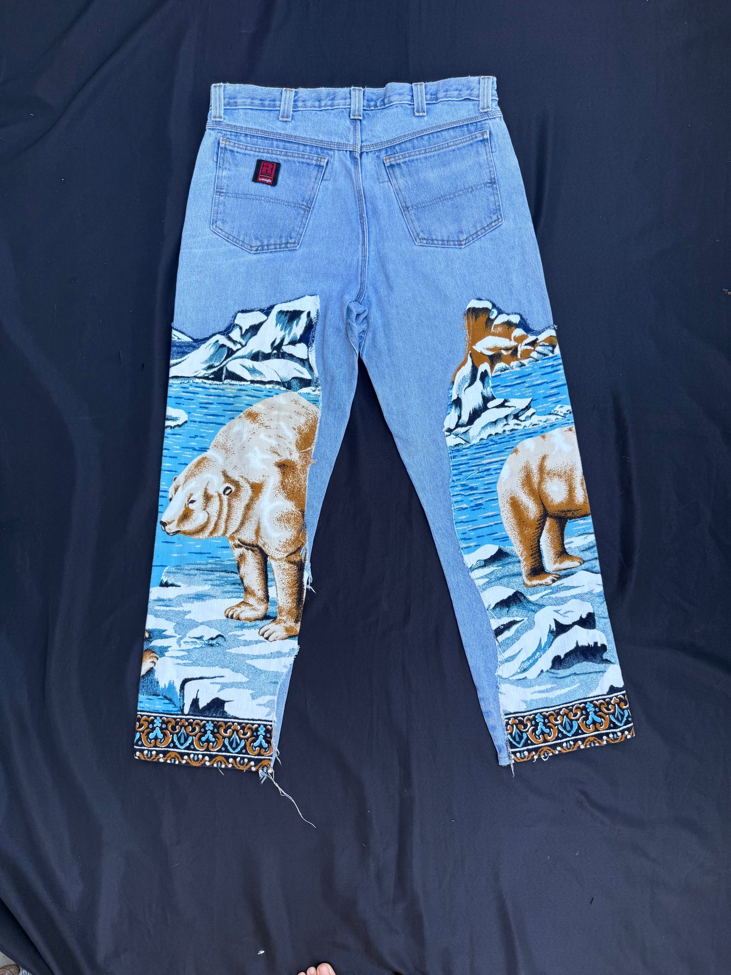 Polar bear vintage jeans
