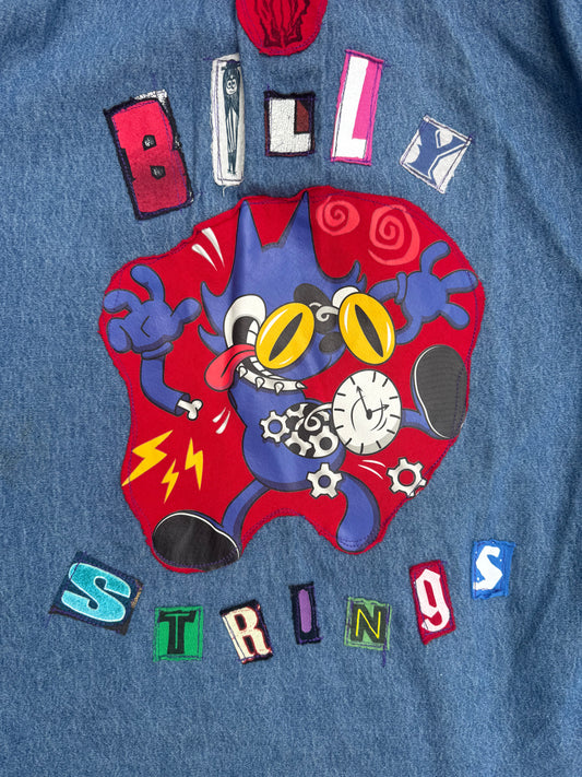 Billy strings patched jean button up