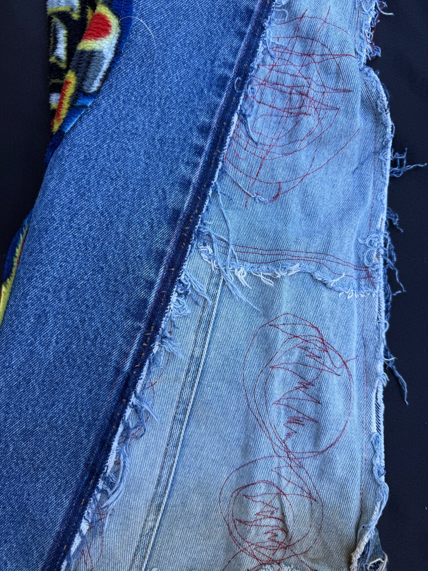 Yu-gi-oh patch jeans