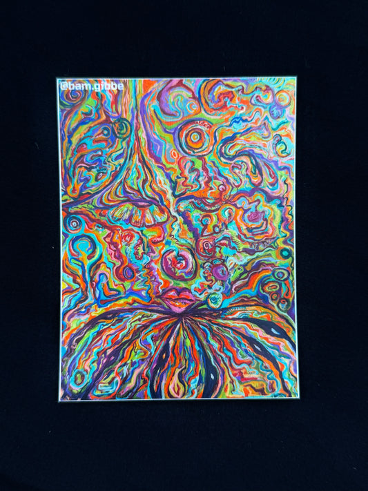 Clown of eyes sticker