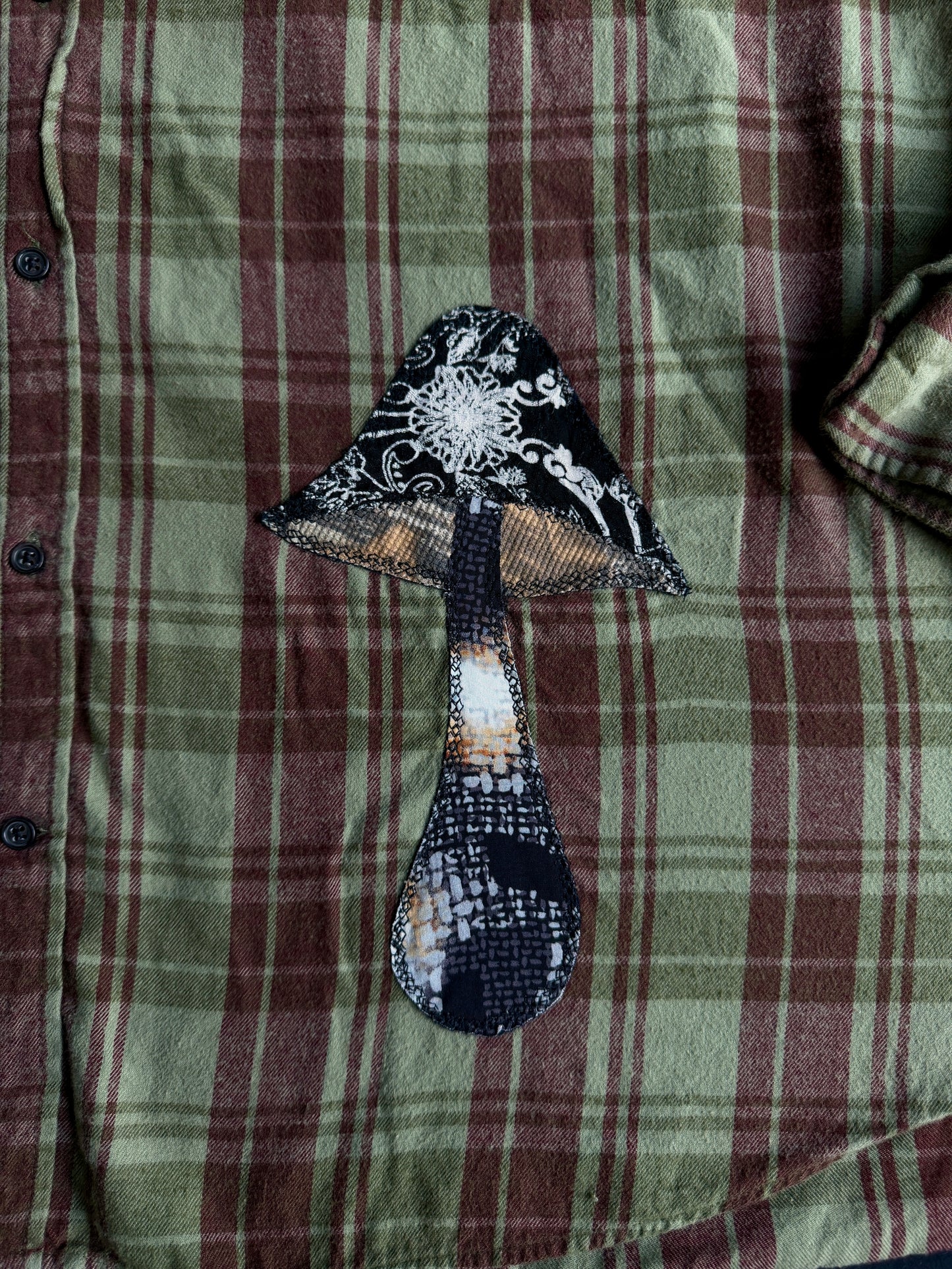 Clown + mushroom + shape flannel