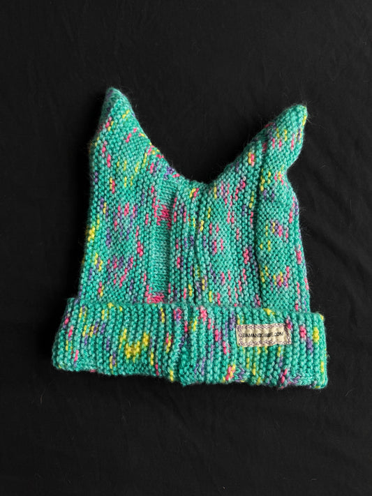 Crochet eyeball patch hat