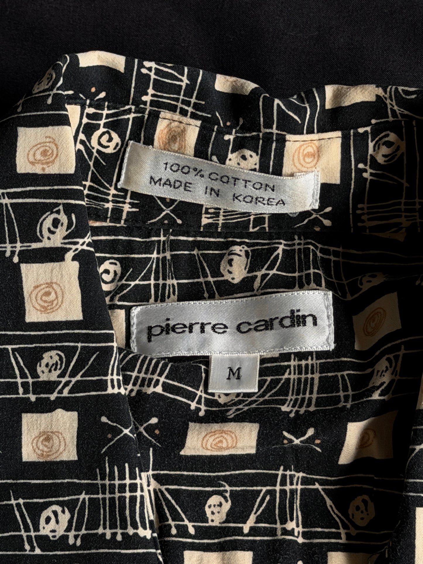 Clown + shapes button up short sleeve