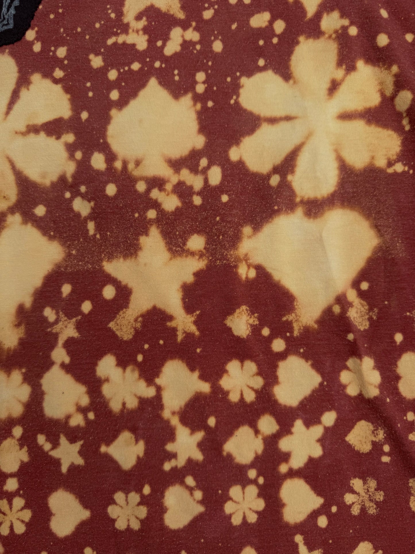 All seeing billy skull bleach dyed t shirt