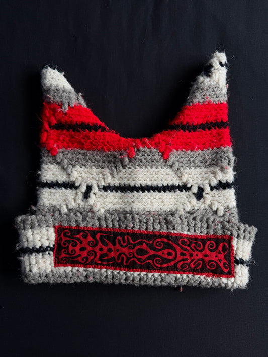 Crochet shape patch hat