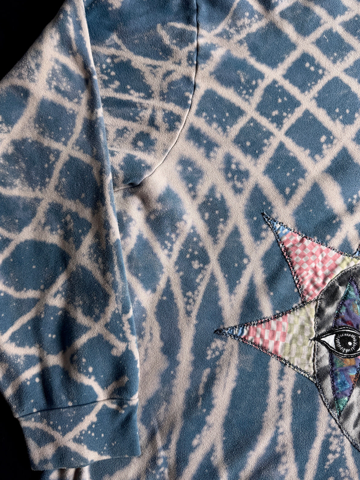 Clown bleach dyed hoodie